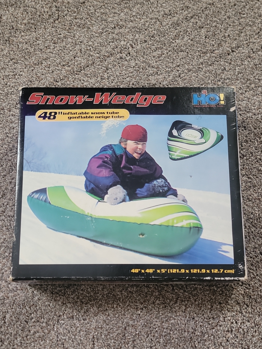Vintage H2o Recreation Snow Wedge Inflatable Snow Tube 48"